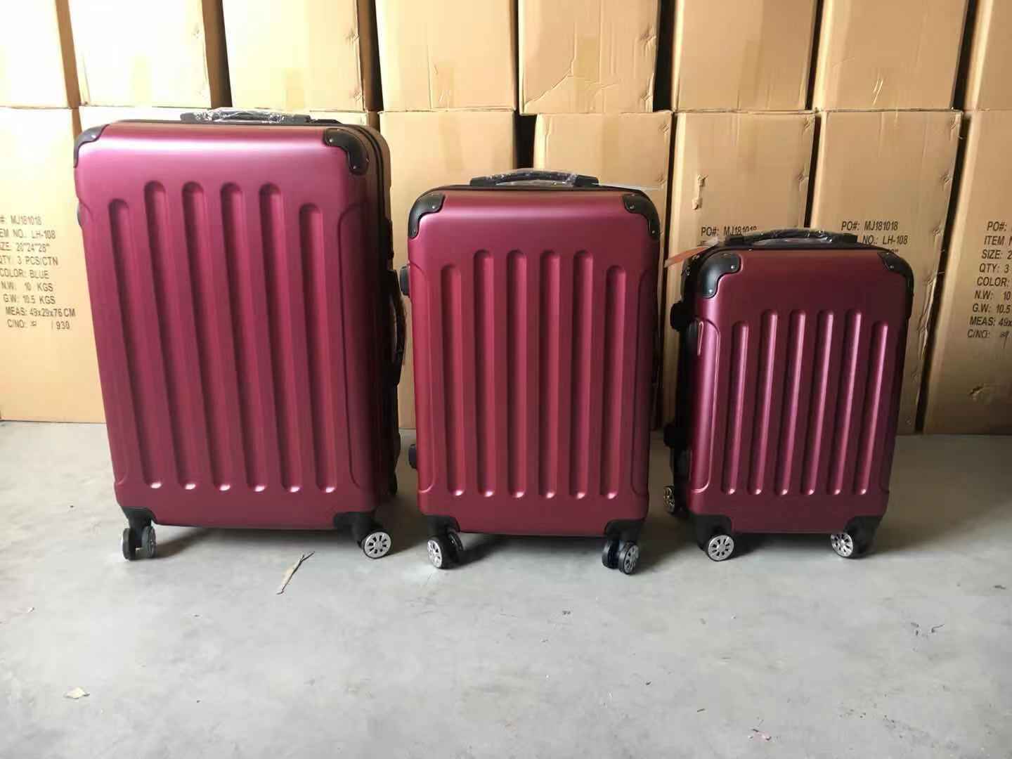 829#ABS拉链拉杆箱20-24-28万向轮旅行箱图