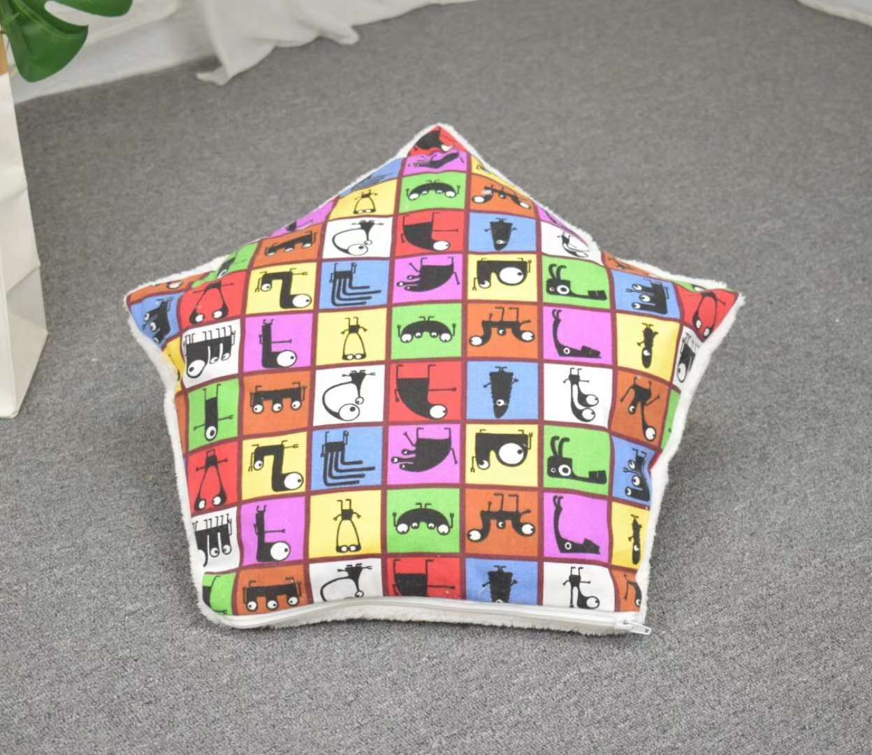 印花帆布+北极绒五角窝，绵绵的狗狗窝现在大批量有货啦！印花帆布+北极绒五角窝详情图8