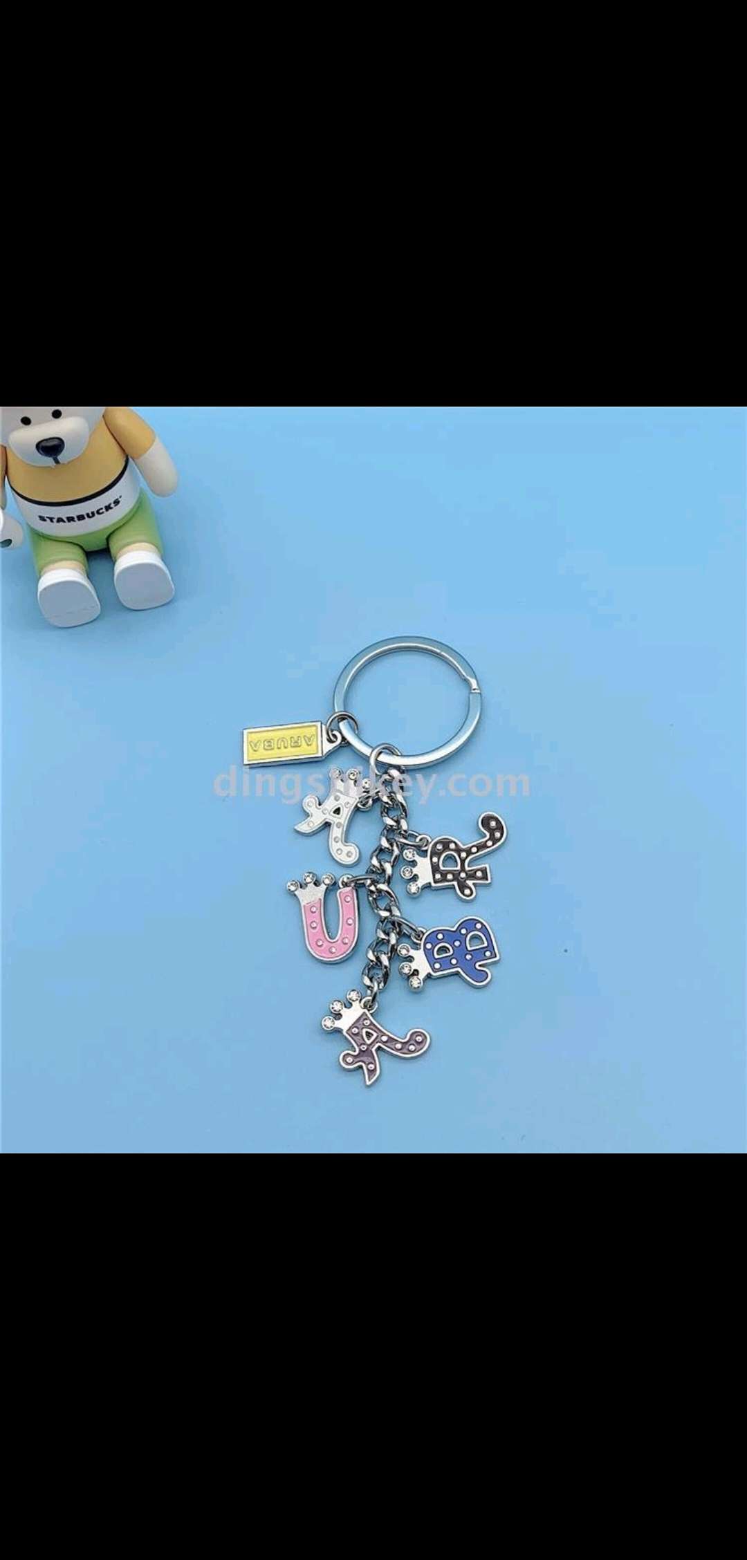Three little fish 🐠 zinc alloy keychain details Picture