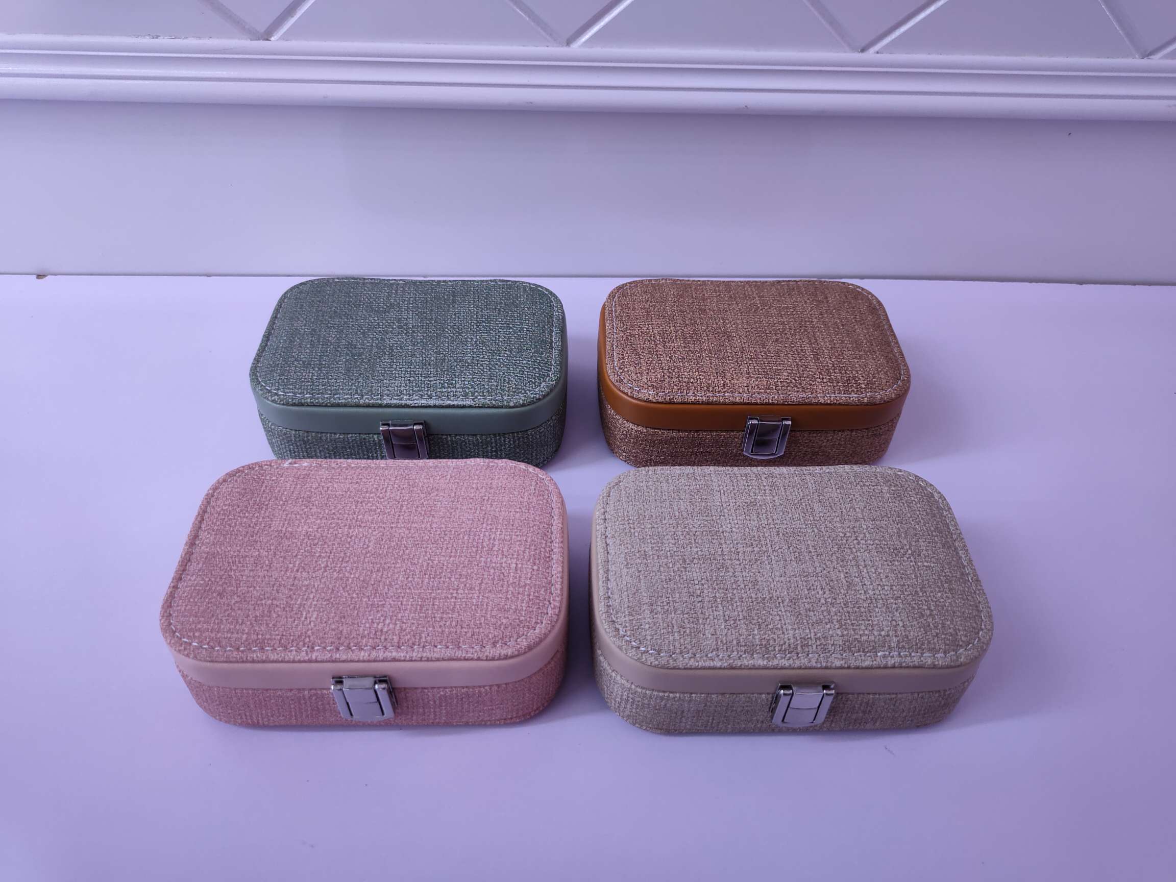 Jinqi Portable Jewelry Box Korean version stud ring, Necklace, Watch Gift box Factory Direct sales YM030 undefined