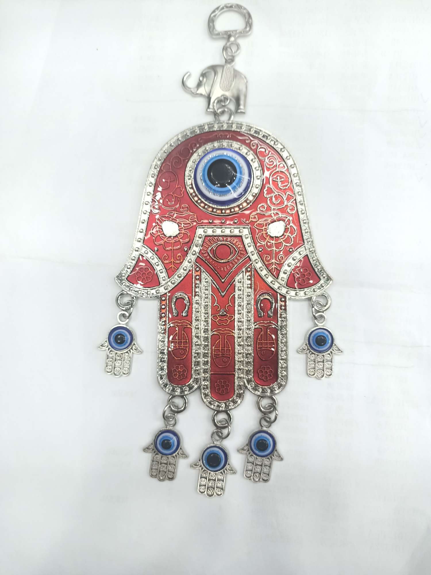 少数民族风红色大手掌