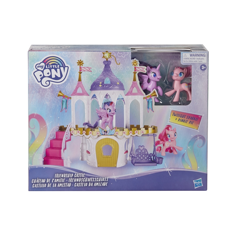 孩之宝小马宝莉友谊奇幻城堡套装 女孩礼物 过家家玩具 紫悦E9919图