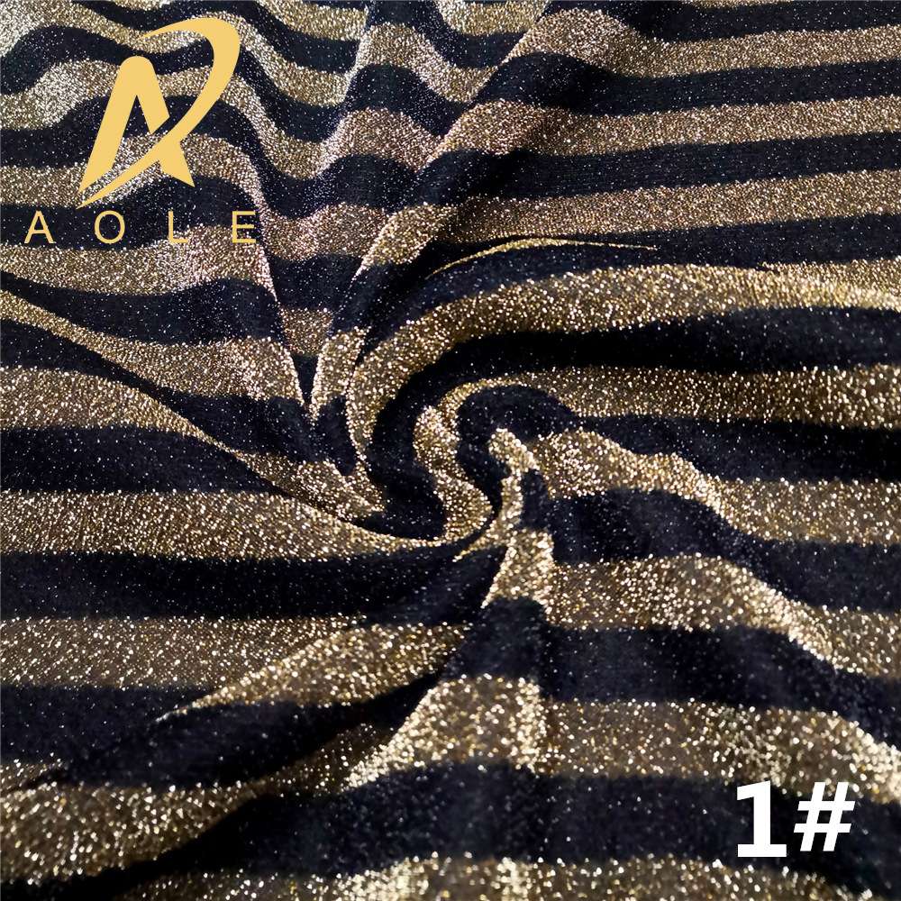 Wide Interlace Fabric Filigree Knitted Fabric Bright Silk Striped Gold Onion Cloth Head Ornaments Christmas Halloween Decoration Fabric