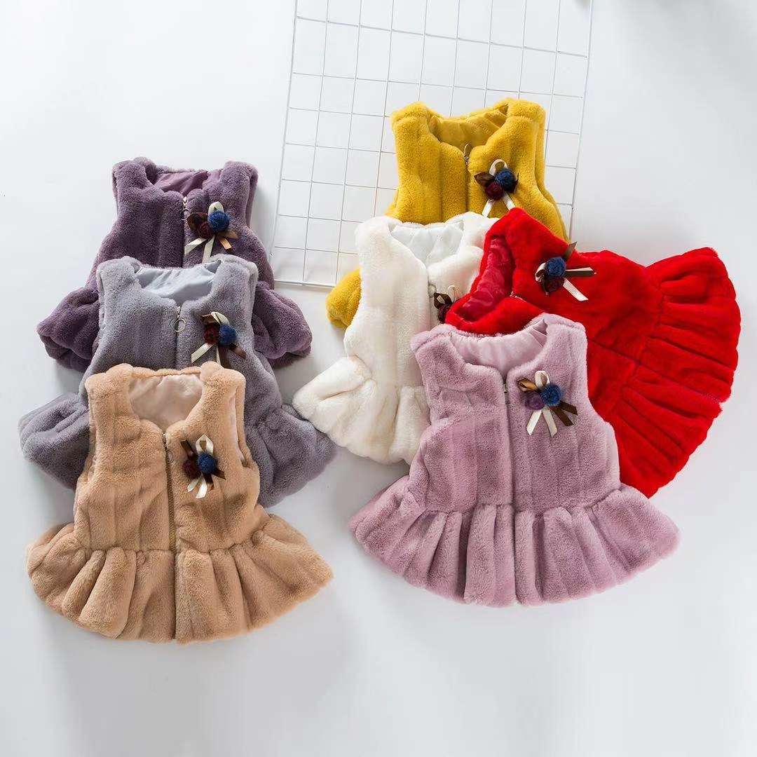 女童毛马甲3一5岁细节图