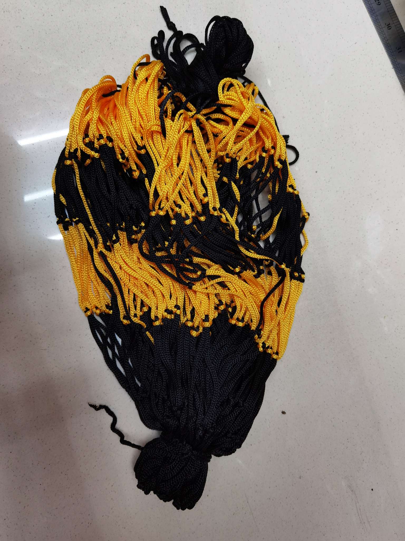 黄黑粗篮球网袋