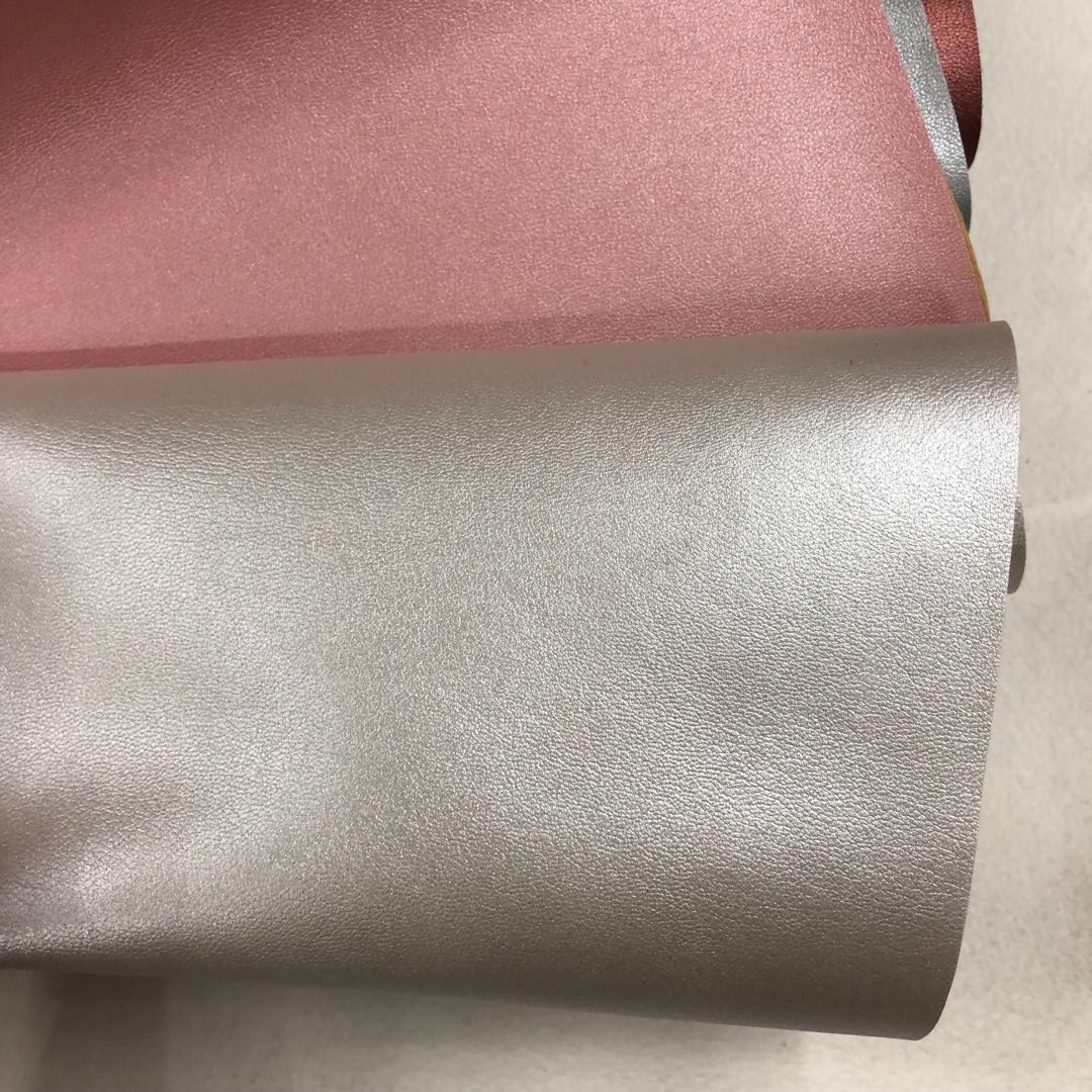 Factory direct sales of pearlescent colored sheep eco-friendly leather-textured pvc leather bags, handbags, sofa fabrics, stationery boxes, packaging and jewelry box materials Specification image