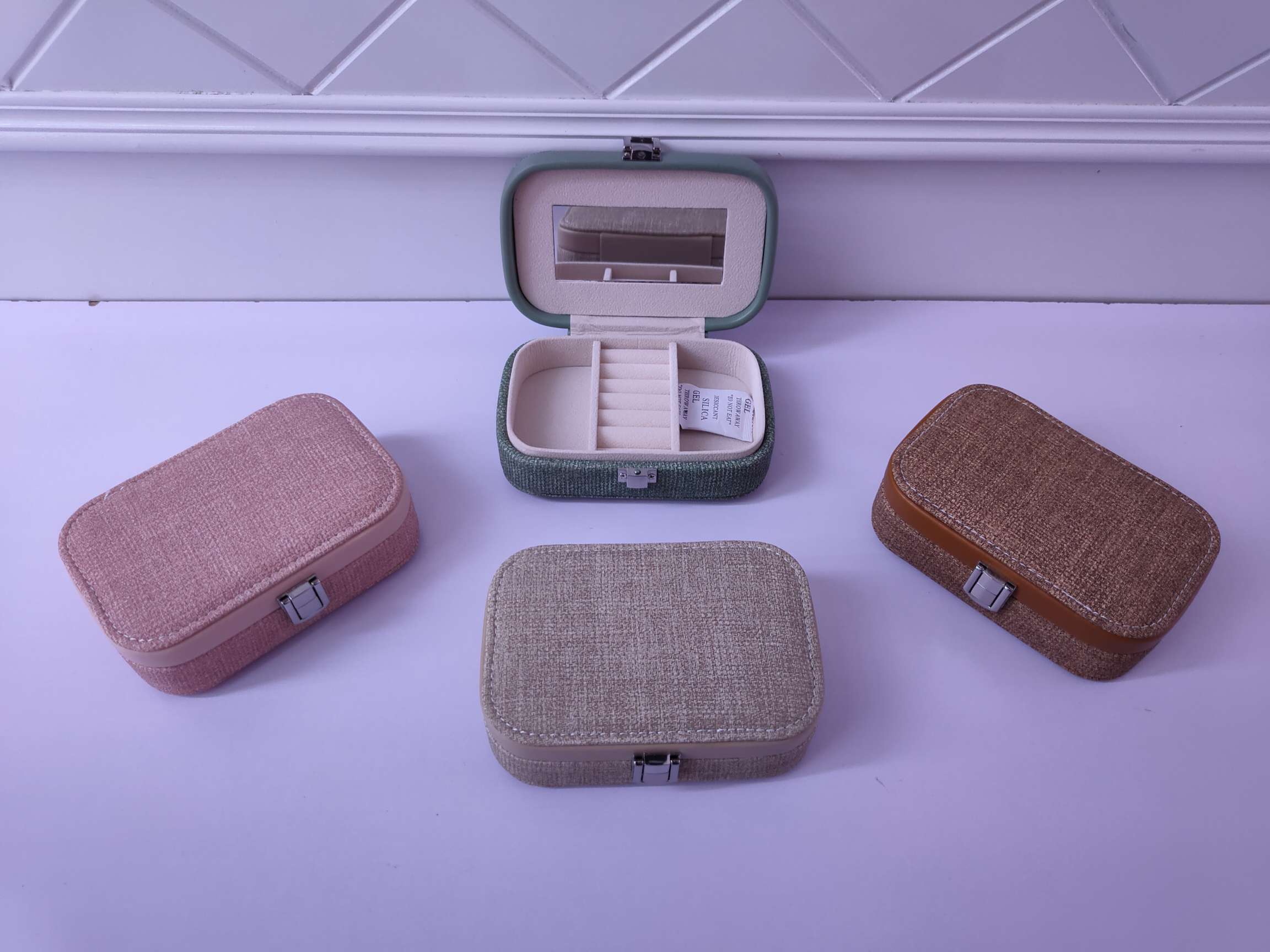 Jinqi Portable Jewelry Box Korean version stud ring, Necklace, Watch Gift box Factory Direct sales YM030 undefined