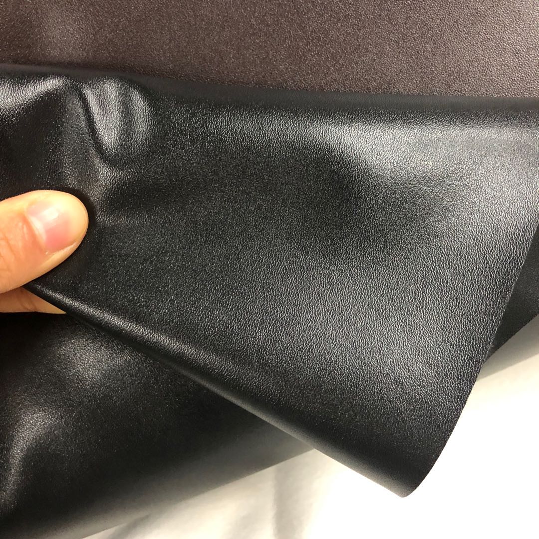 Factory direct sales of 6p eco-friendly artificial leather, sheepskin texture, PVC leather, thickened luggage, handbag leather, sofa booth, waterproof leather fabric Specification image