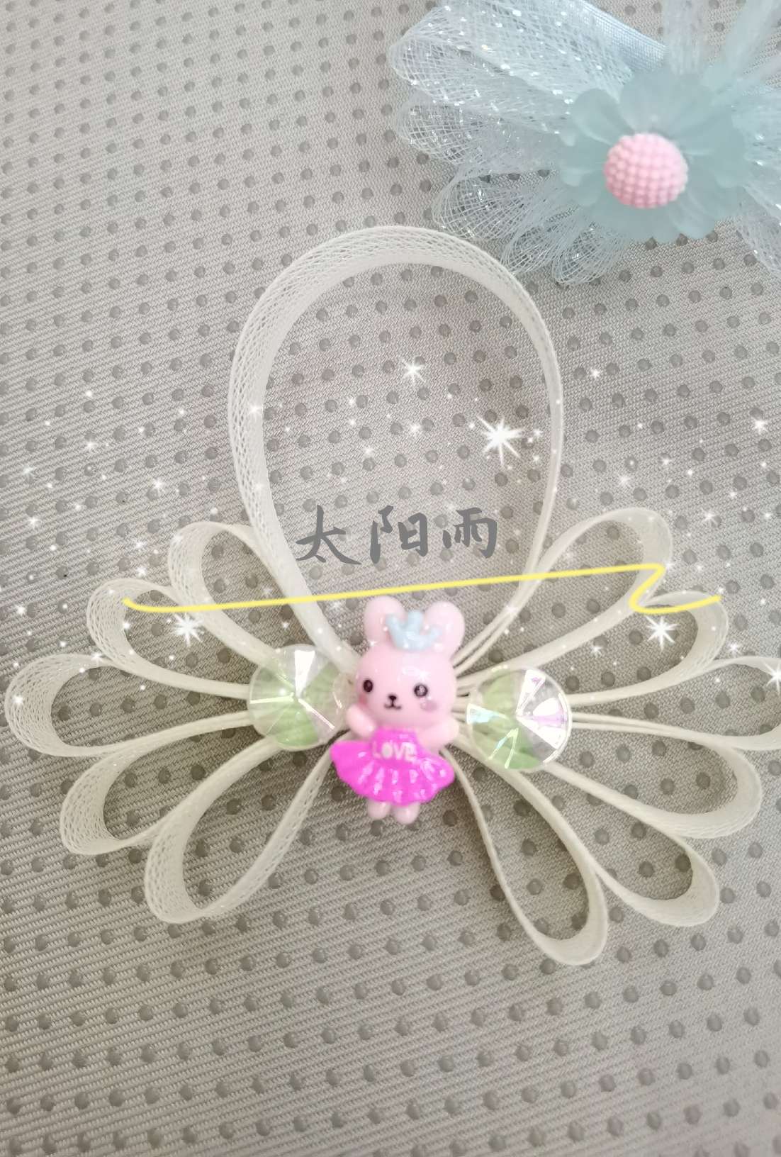 Children's headwear, elastic yarn net factory direct selling, creative jewelry, DIY full figure
