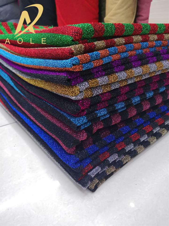 Wide Interlace Fabric Filigree Knitted Fabric Bright Silk Striped Gold Onion Cloth Head Ornaments Christmas Halloween Decoration Fabric undefined
