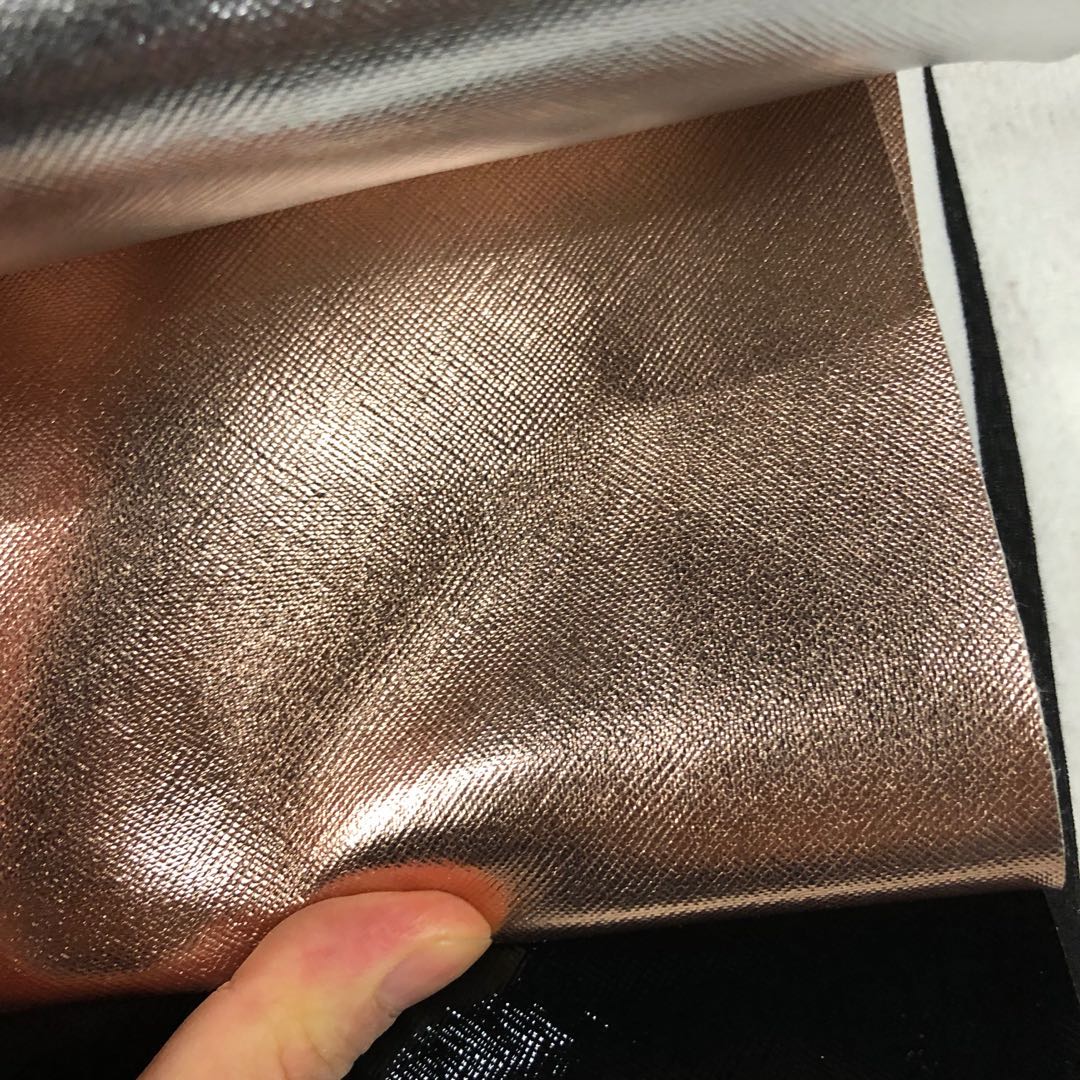 Factory direct sales of classic small cross pattern pvc bag leather belt fabric with film coating undefined