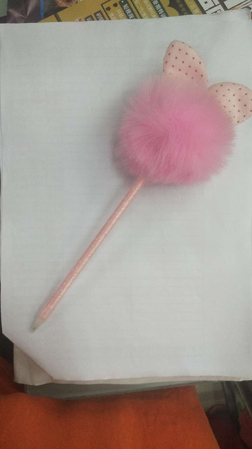 Ear Hairball Cute Cartoon Creative Ballpoint Pen Small Fresh Signature Pen Student Supplies Application Scenario