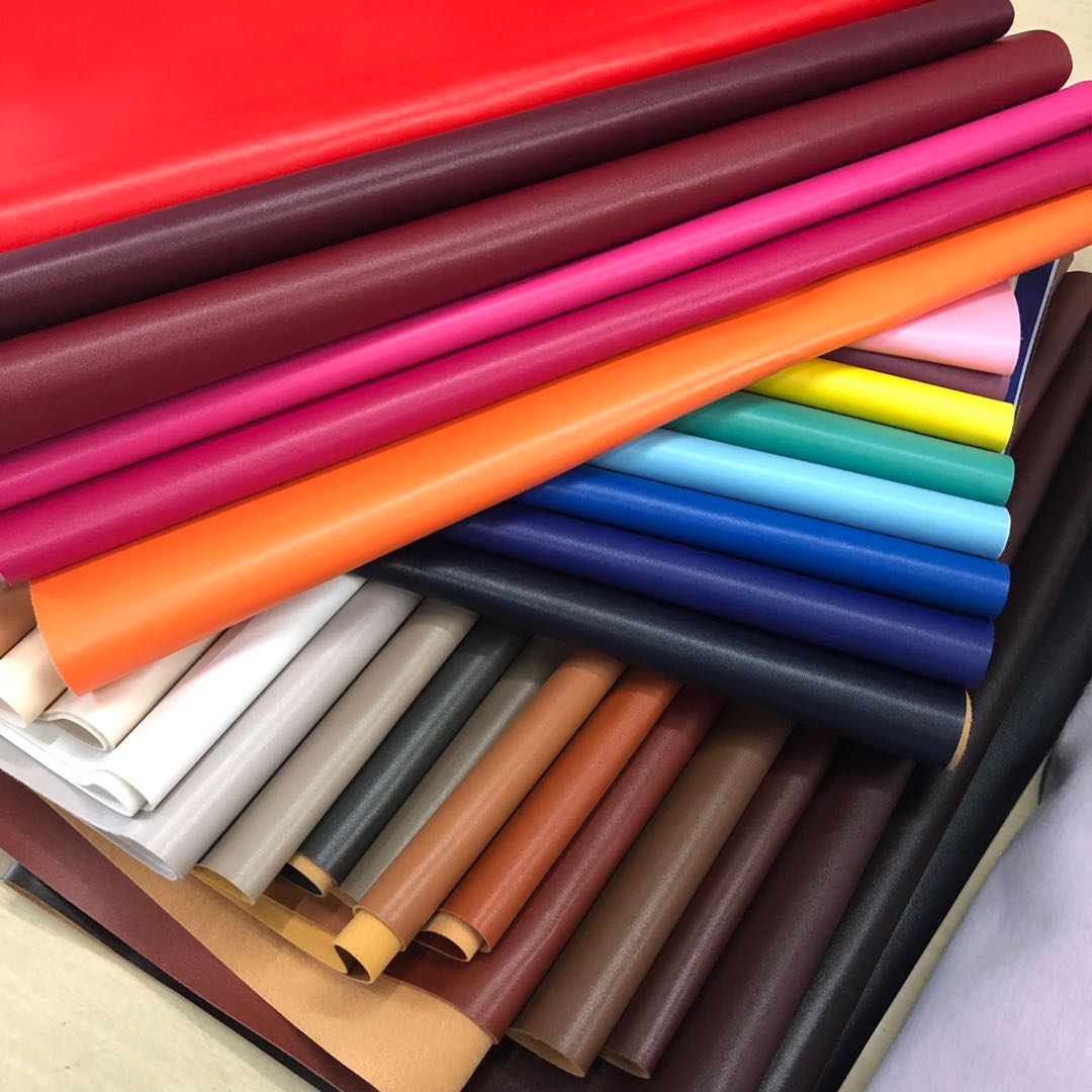Factory direct sales of 6p eco-friendly artificial leather, sheepskin texture, PVC leather, thickened luggage, handbag leather, sofa booth, waterproof leather fabric details Picture