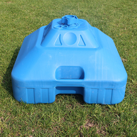 Plastic pagoda bucket with water filling base for sun umbrellas details Picture