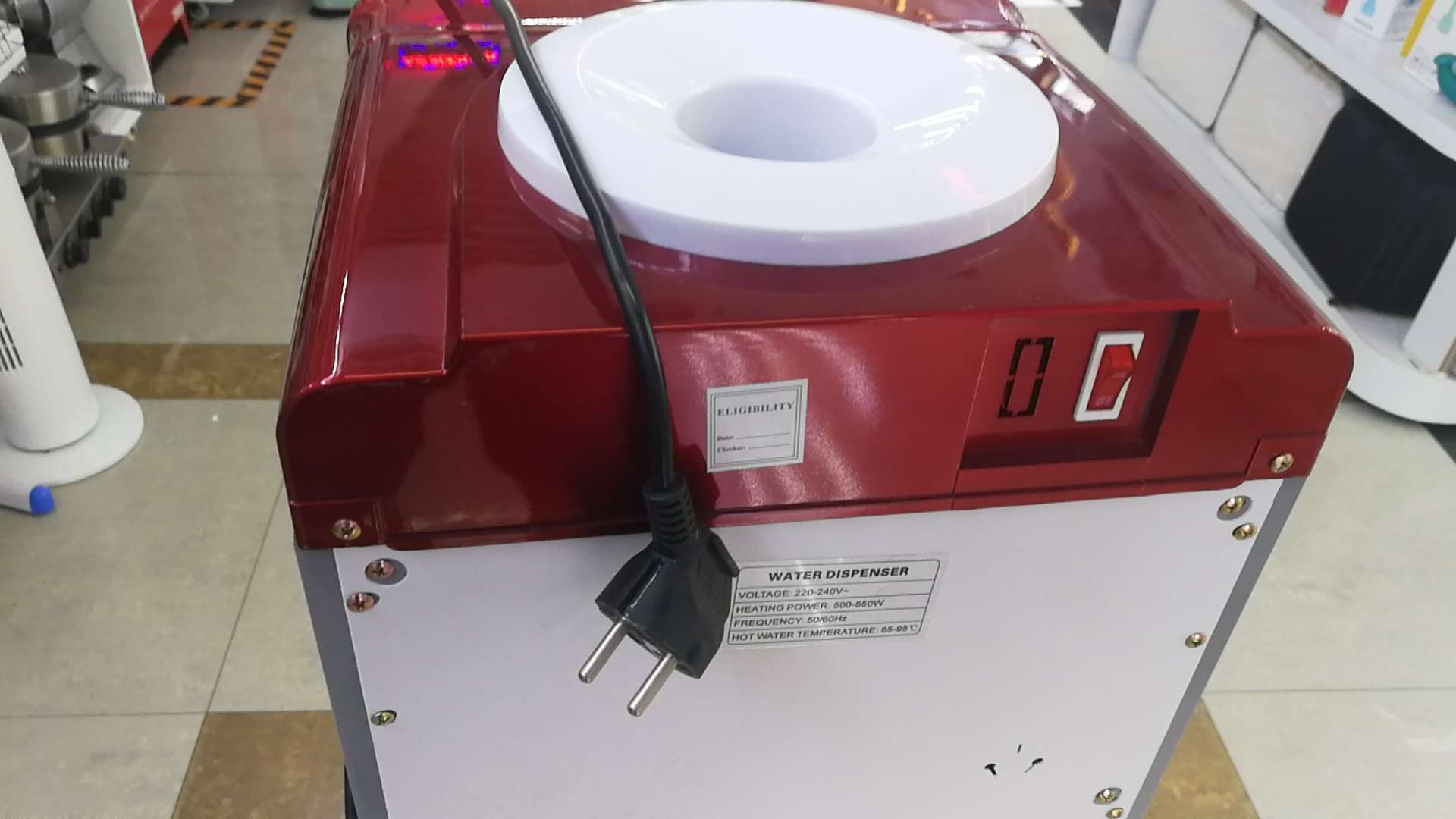 Warm water dispenser undefined