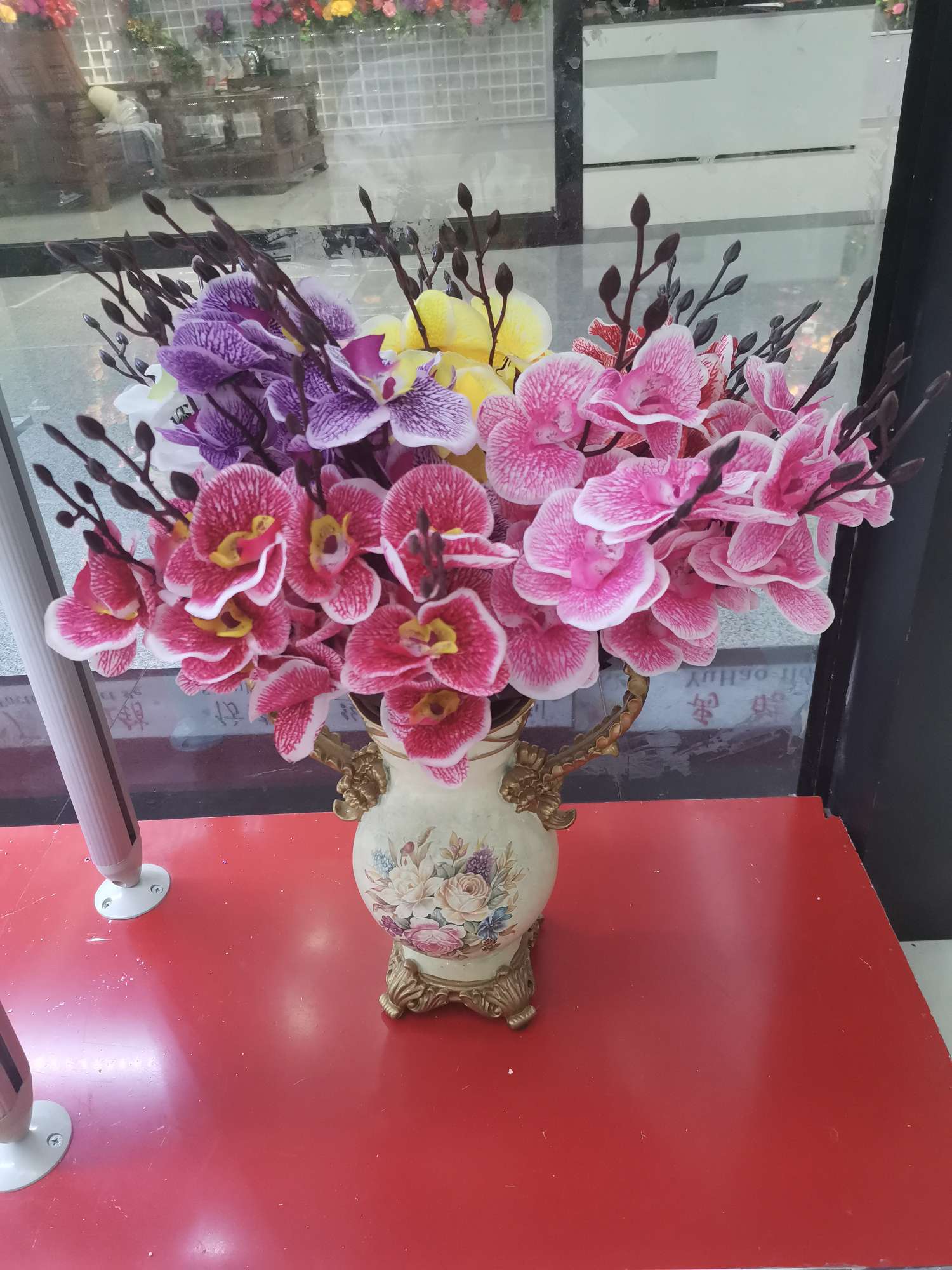 Simulated 5-forked autumn Phalaenopsis Item Picture
