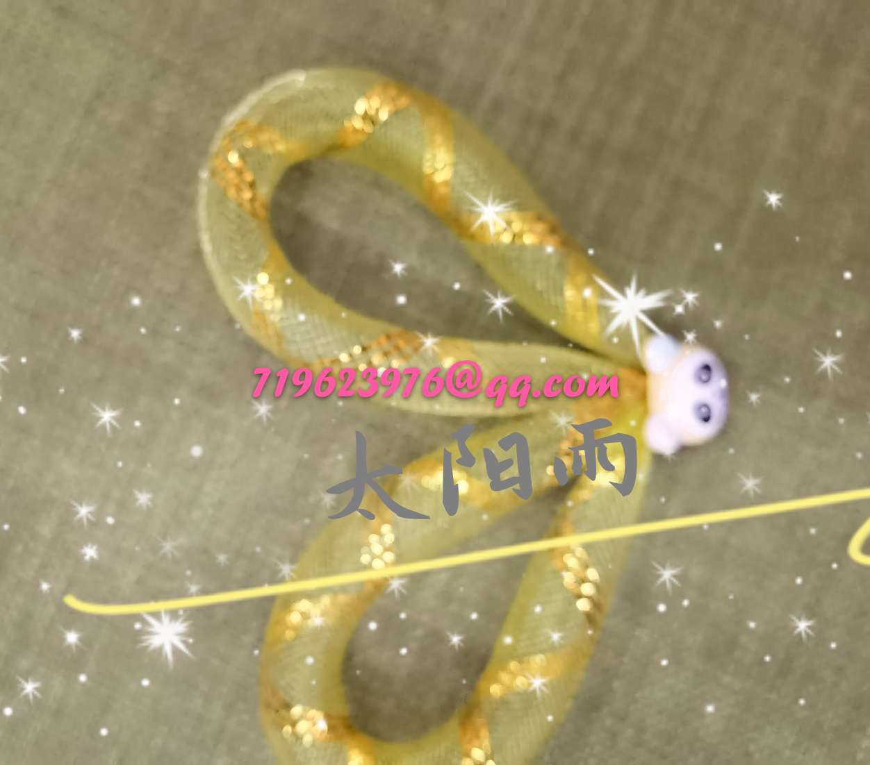 Children's headwear, elastic yarn net factory direct selling, creative jewelry, DIY Specification drawing
