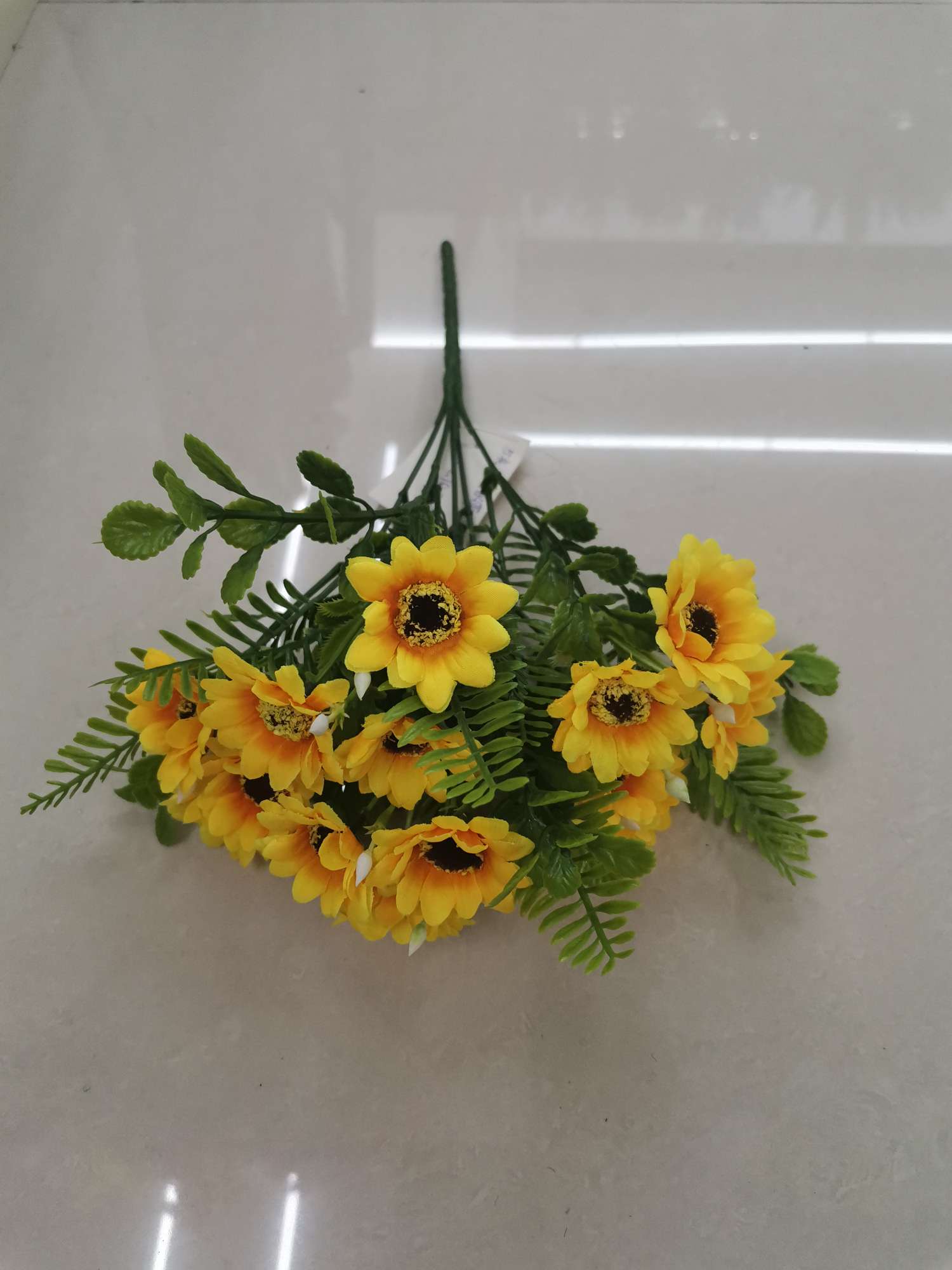 5叉15朵水草太阳菊细节图