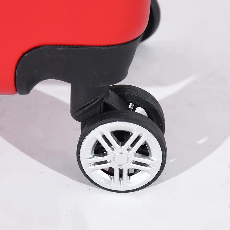 829#ABS拉链拉杆箱20-24-28万向轮旅行箱白底实物图