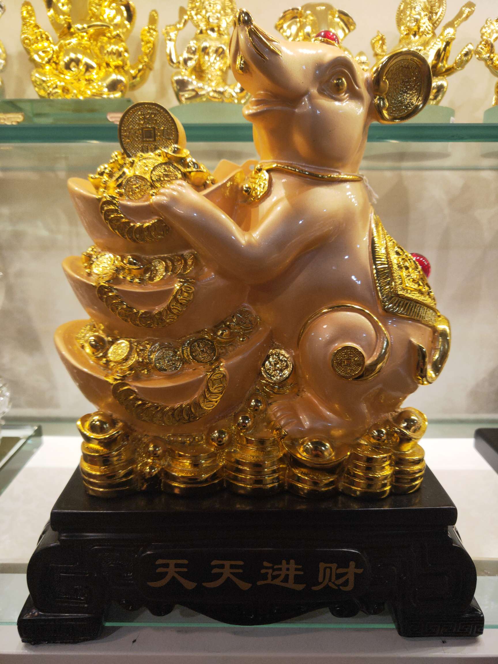 家居装饰摆件天天进财树脂摆件详情1