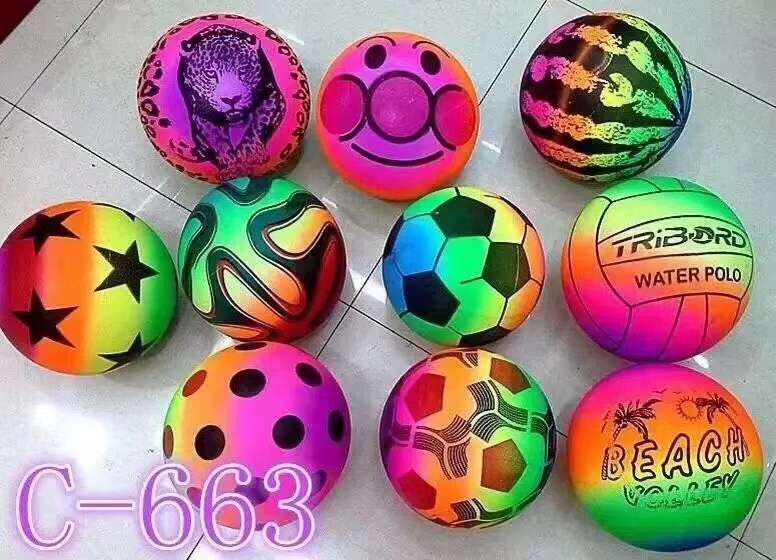 Mixed color rainbow ball