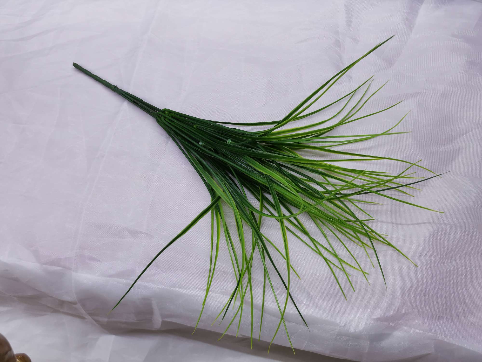 Simulated 7-pronged Changchun grass, simulated green plants and aquatic plants Item Picture