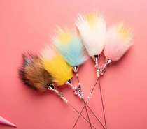 Teasing the cat stick, teasing the cat stick association, Sun Wukong or Peking Opera head feathers, Guanyin Bodhisattva clean bottle willow branches, Taibai Venus hand dust