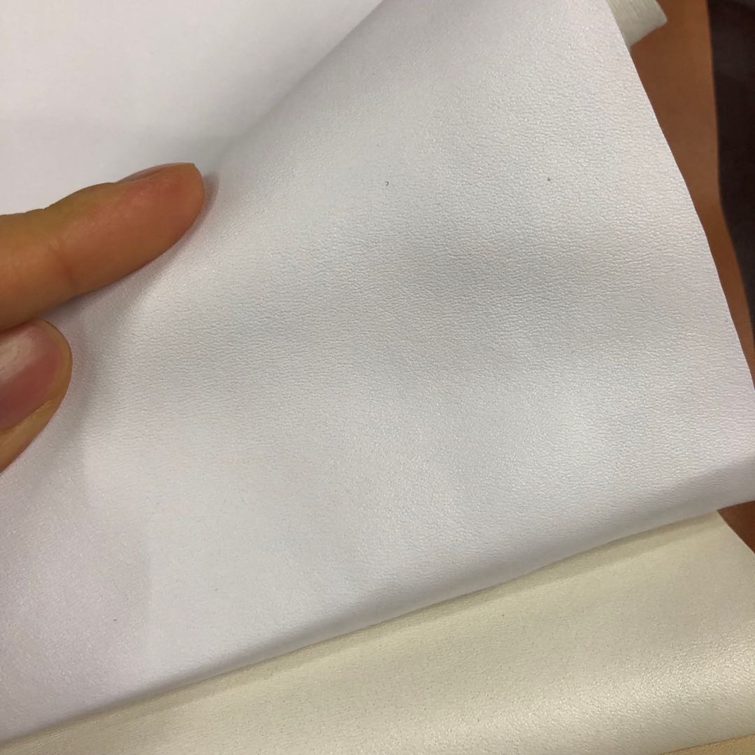 Factory direct sales of 6p eco-friendly leather small Napa pattern semi-PU leather bag fabric Item Picture