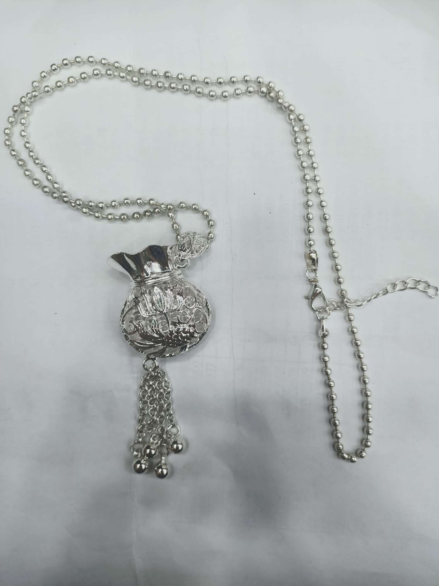 Minority Style Hollow Fortune Bag Goldfish Pendant Necklace full figure