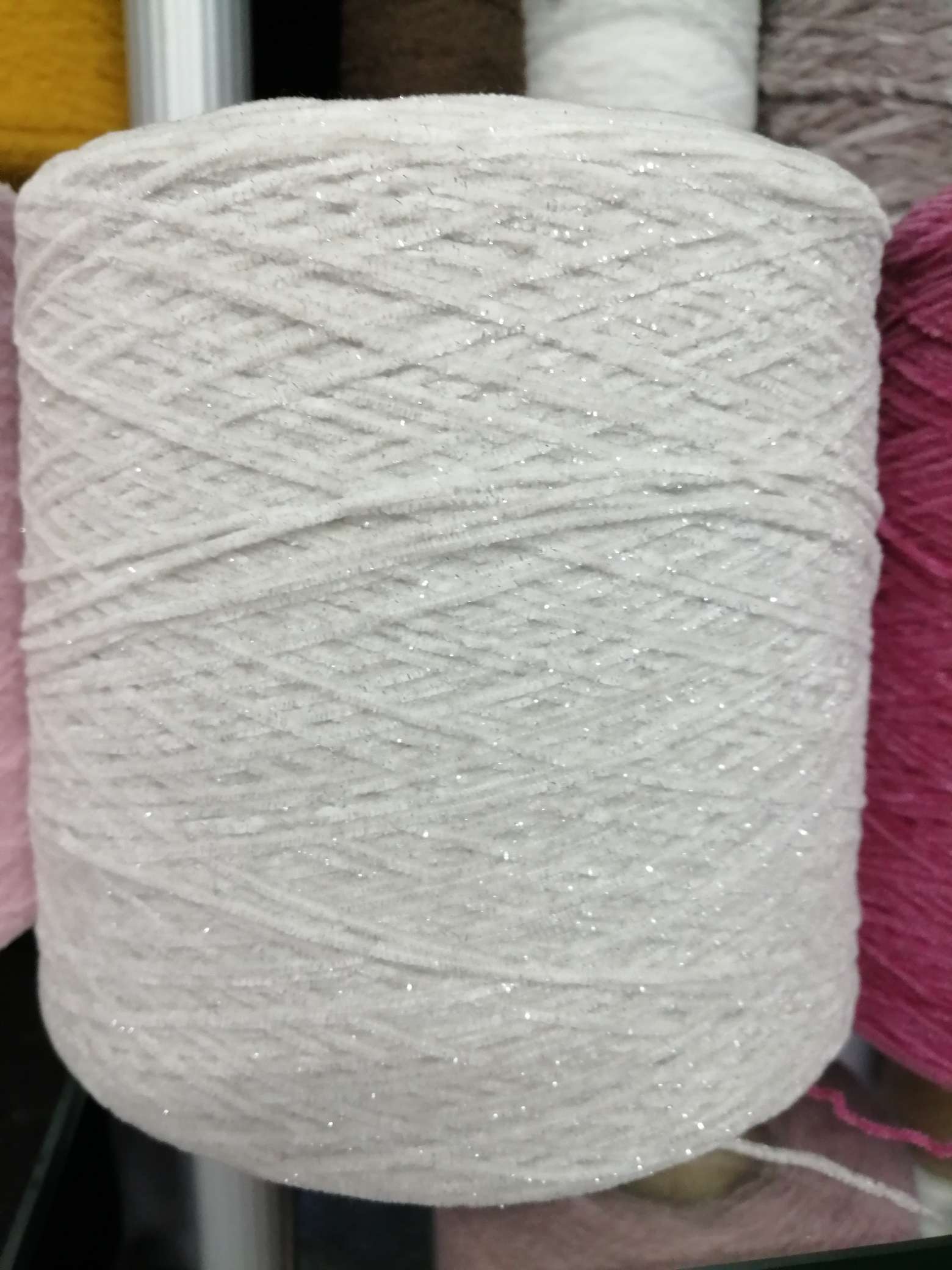 Glitter Silk Rice White