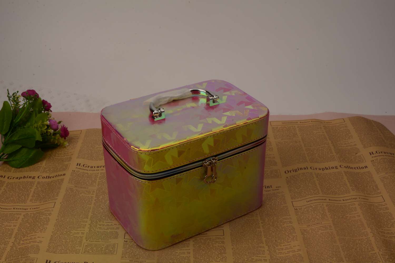 Makeup bag, makeup case, polarized print set, professional