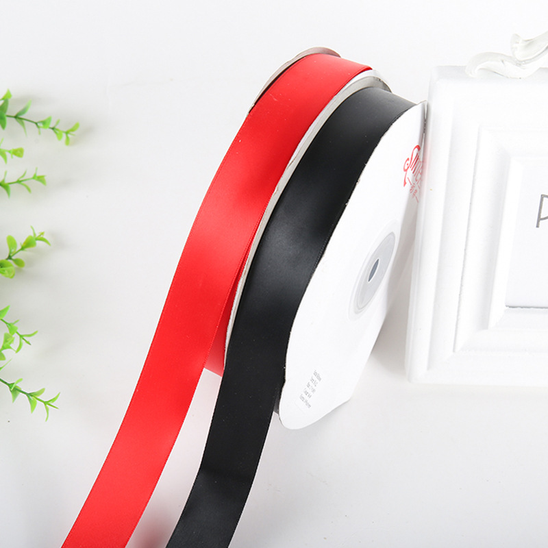 2.5CM高密涤纶带，100包装礼品包装蝴蝶结细节图