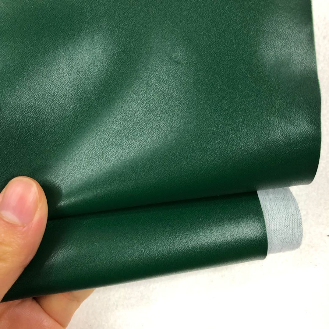 Factory direct sales of fine, small-textured, eco-friendly pvc artificial leather, simulated leather, fine-textured luggage leather, sofa leather, soft leather fabric details Picture