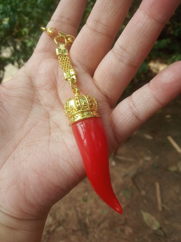 仿真辣椒大红色树脂项链饰品配件
