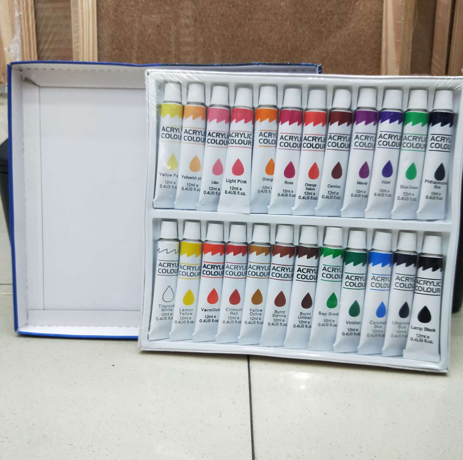 24 color acrylic aluminum tube 12 ml thumbnail