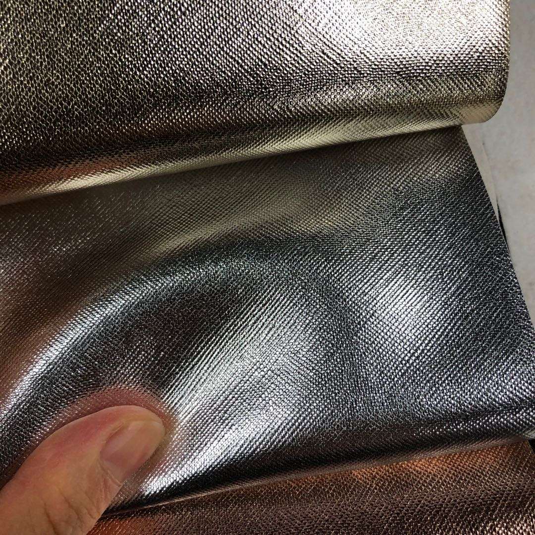 Factory direct sales of classic small cross pattern pvc bag leather belt fabric with film coating Application Scenario
