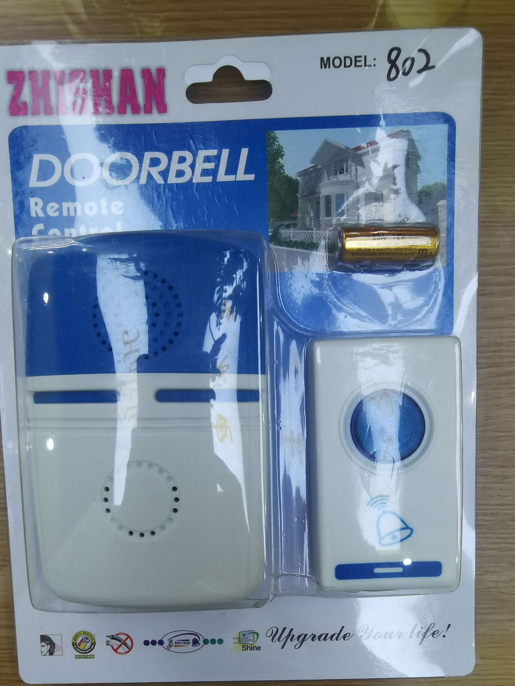 802 wireless remote control doorbell thumbnail