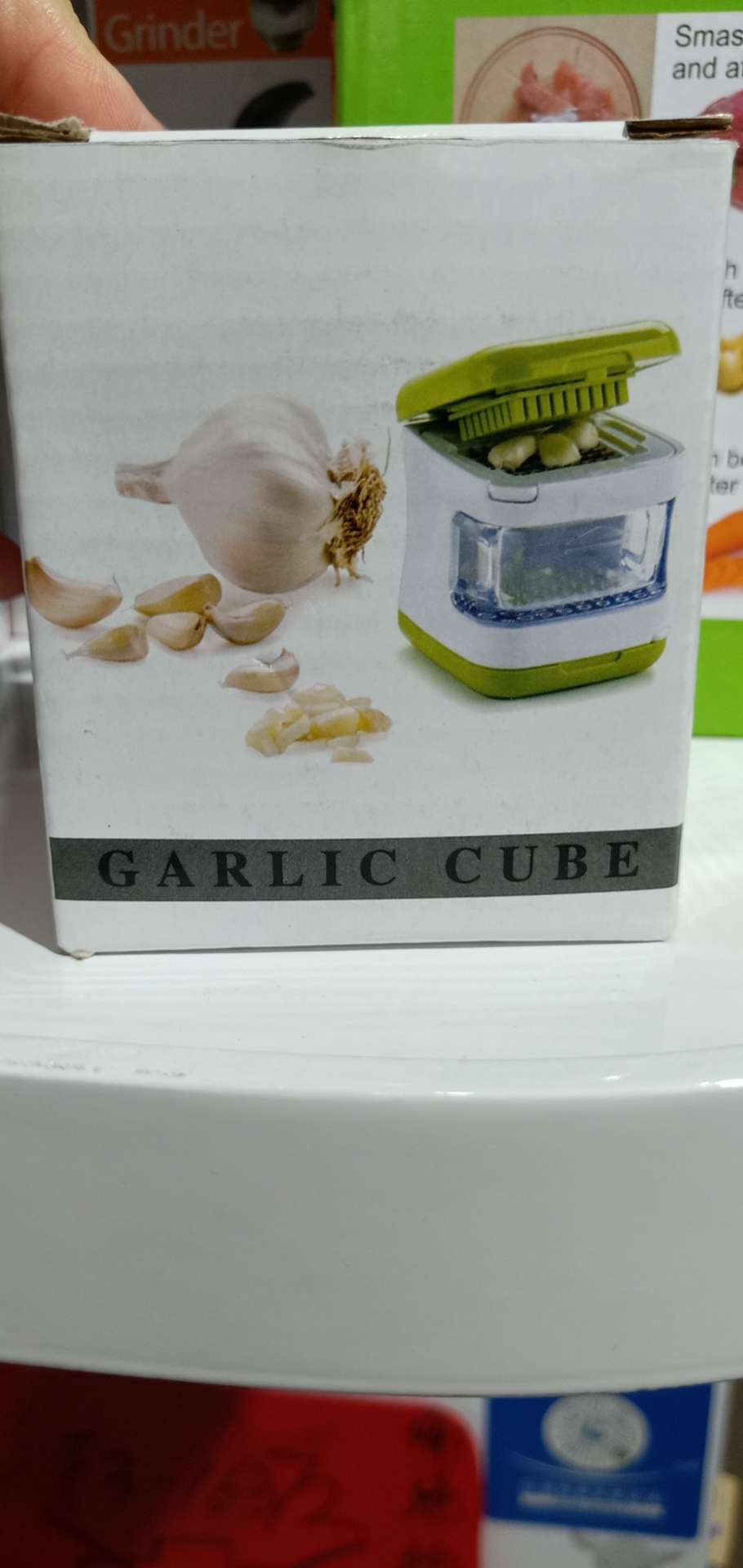 Garlic press box