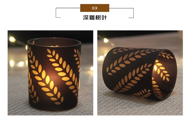 烛光晚餐玻璃烛台摆件北欧铁艺浪漫复古简约西餐家用防风蜡烛台罩详情图9