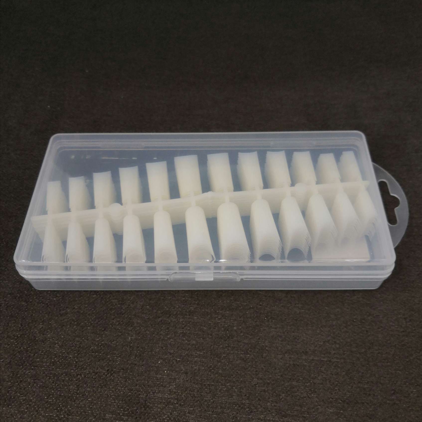 Nail art technique: French transparent and seamless nail plates, French nail plates, natural color nail plates Specification image