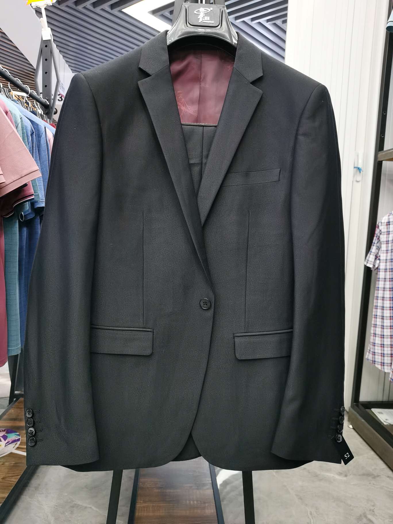 LMN men's casual grey suit