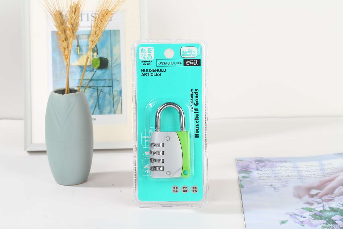 615 Color combination lock padlock, gym locker lock, travel trolley case, suitcase drawer, tool bag combination lock