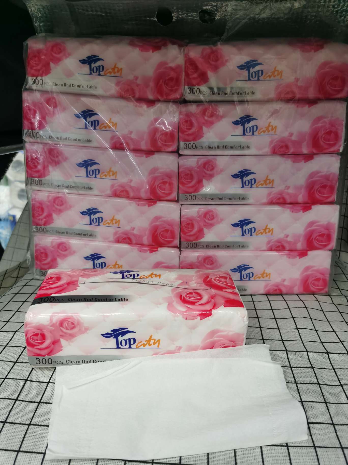 tissue paper:top city:  pink