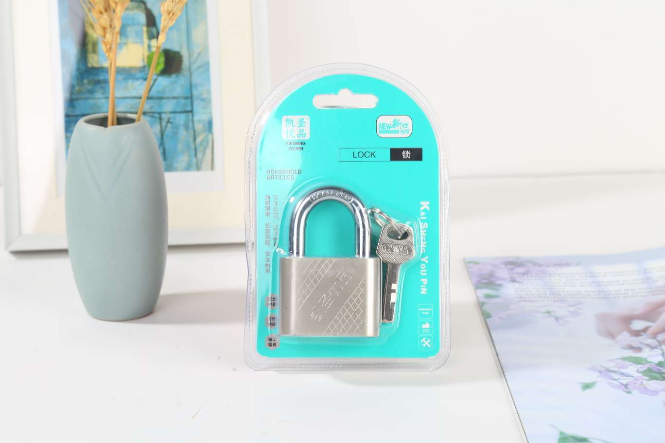 k-81 round steel lock, large cabinet lock, mini lock, cabinet door lock, drawer lock, household padlock, anti-rust small lock head door lock, dormitory anti-theft lock details Picture