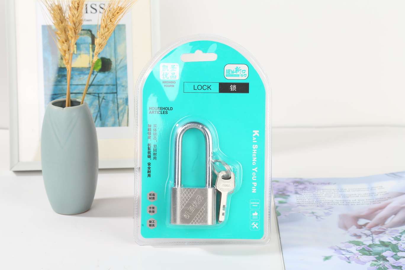 k-82 40mm extended lock, Cabinet lock, mini lock sub-cabinet door lock, drawer lock, household padlock, anti-rust small lock head door lock, dormitory anti-theft lock details Picture
