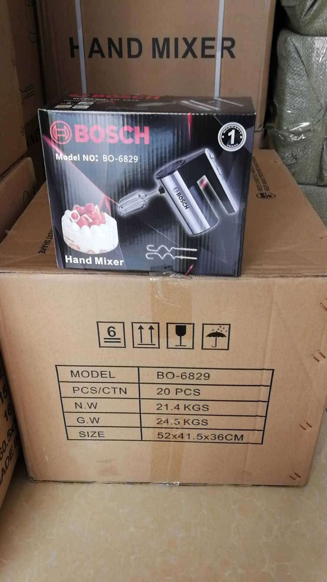 Bo-6829电动打蛋器Bosch不锈钢打蛋器外贸