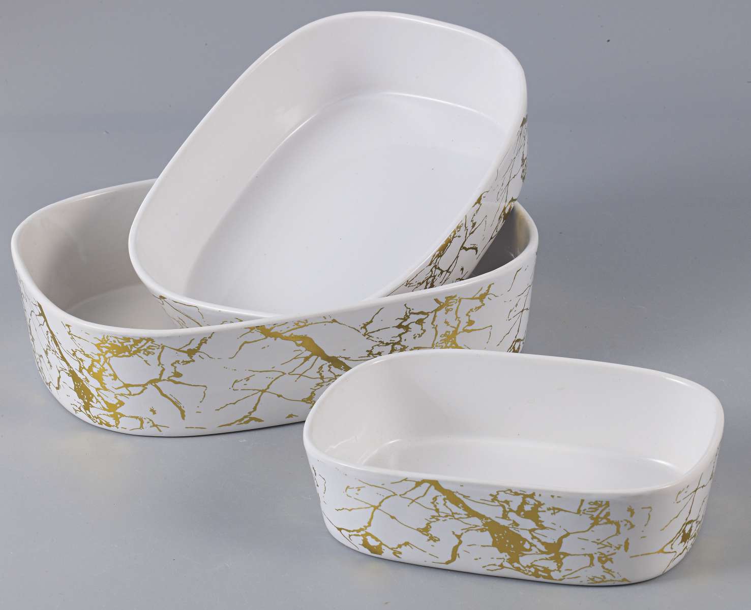 Set of 3 rectangular baking bowls Specification image
