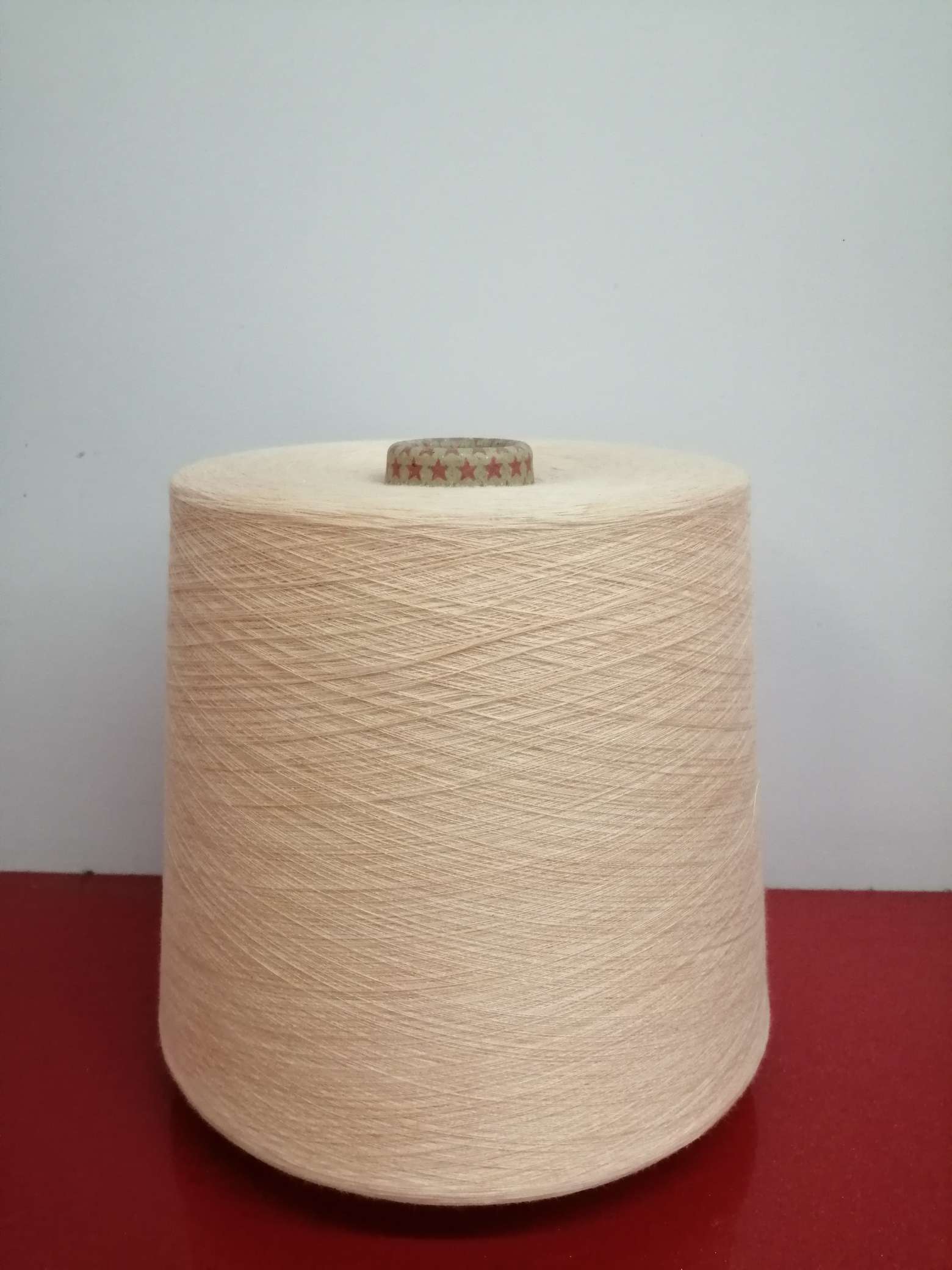 Light orange with colorful gauze