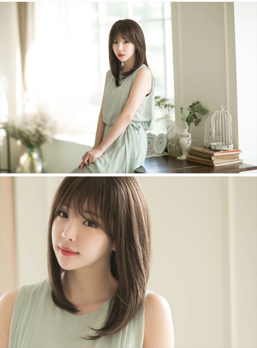 抖音网红直播热线空气刘海头套假发详情图7