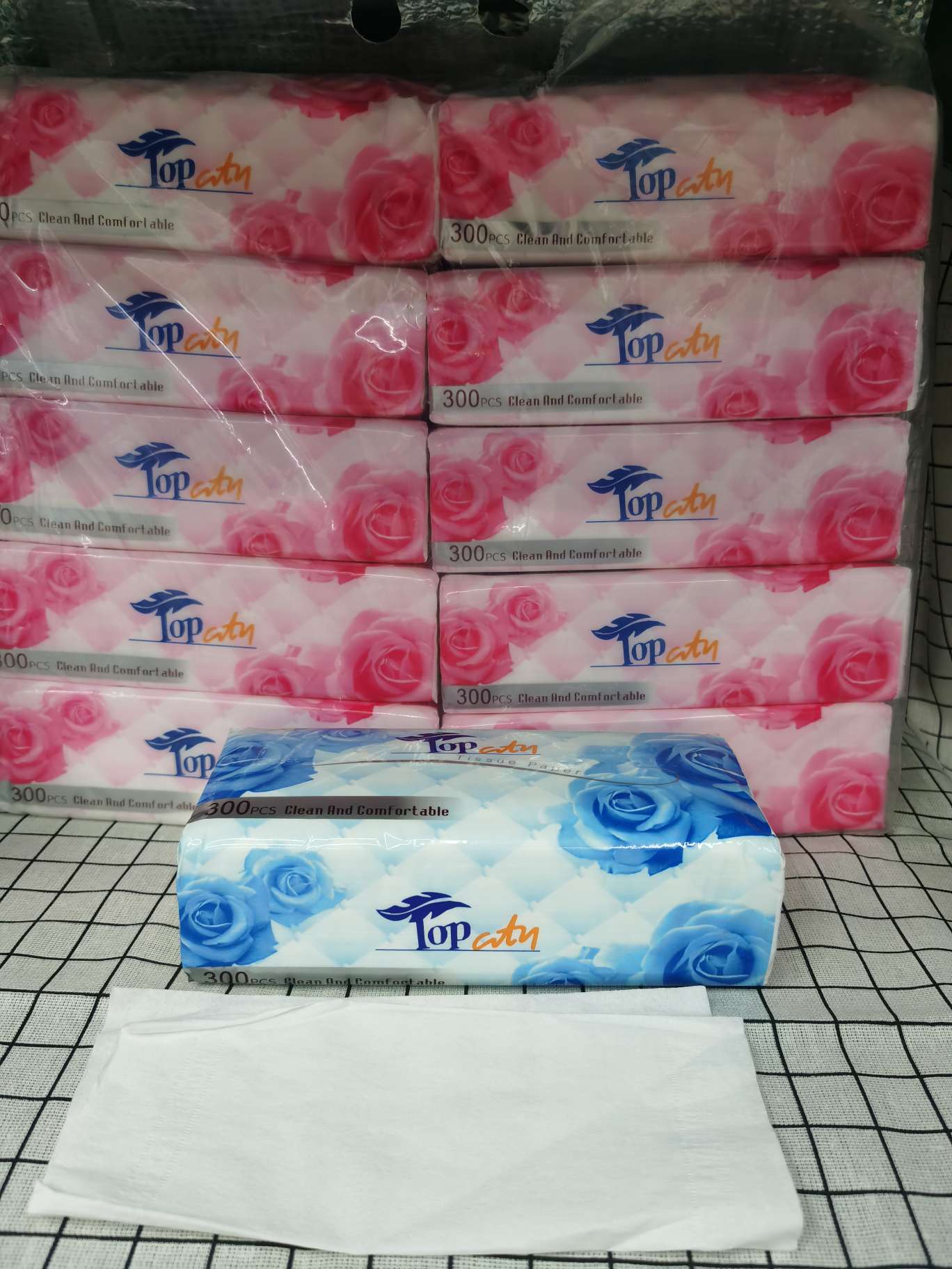 tissue paper: top city : blue
电联订做